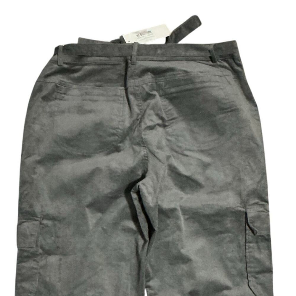 Piper & Scoot The Hamlin Belted Corduroy Pant In Grey Size Xxl — image 8 of 8